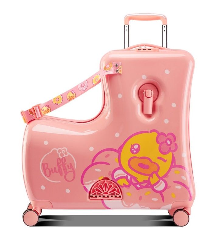  Vali vịt B.duck size 24 inch chính hãng, màu hồng 