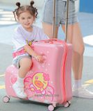  Vali vịt B.duck size 24 inch chính hãng, màu hồng 