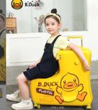  Vali vịt B.duck size 24 inch chính hãng, màu vàng Playful 
