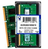  Ram Kingston SODIMM 1.2V 16GB 2666MHz DDR4 Non-ECC CL19 SODIMM 1Rx8 