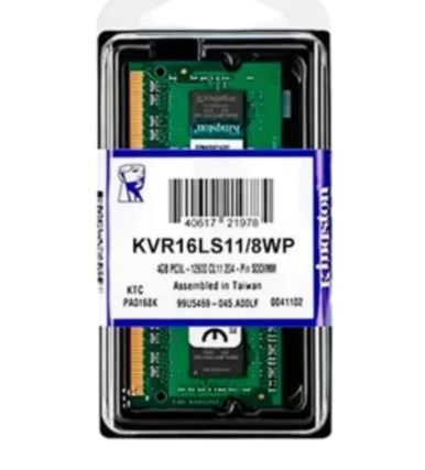  Ram Kingston 8GB DDR3L-1600 SODIMM 1.35V 