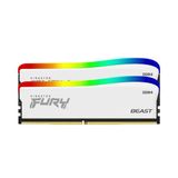  Ram Kingston 16GB 3600MT/s DDR4 CL17 DIMM (Kit of 2) FURY Beast White RGB SE 