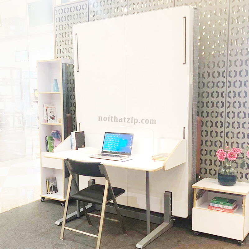 Giường bàn học TULIP 1m6x2m