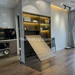 Bàn gấp tường LIZI - MDF = Melamin