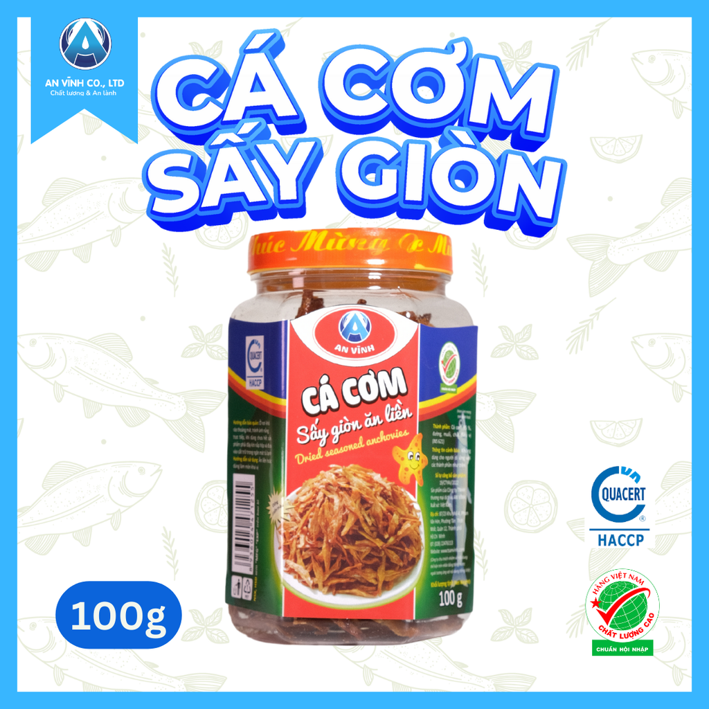 CÁ CƠM SẤY GIÒN ĂN LIỀN 100 g