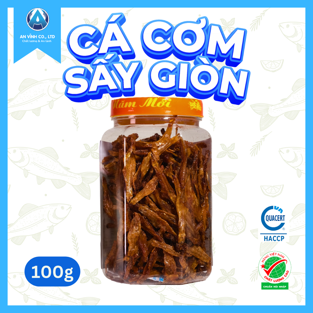 CÁ CƠM SẤY GIÒN ĂN LIỀN 100 g