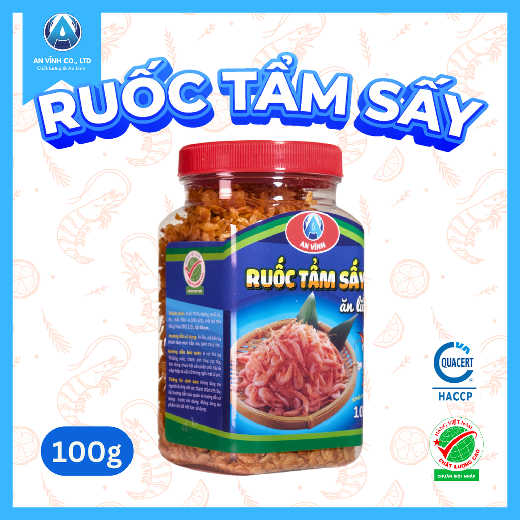 RUỐC TẨM SẤY ĂN LIỀN 100 g