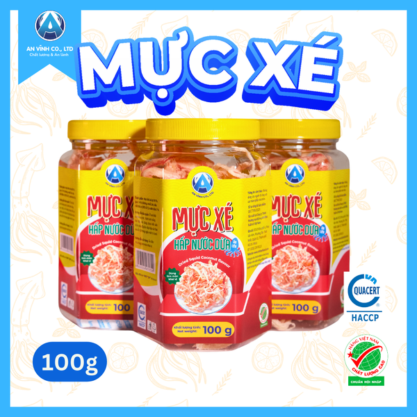 MỰC XÉ HẤP NƯỚC DỪA ĂN LIỀN 100 g