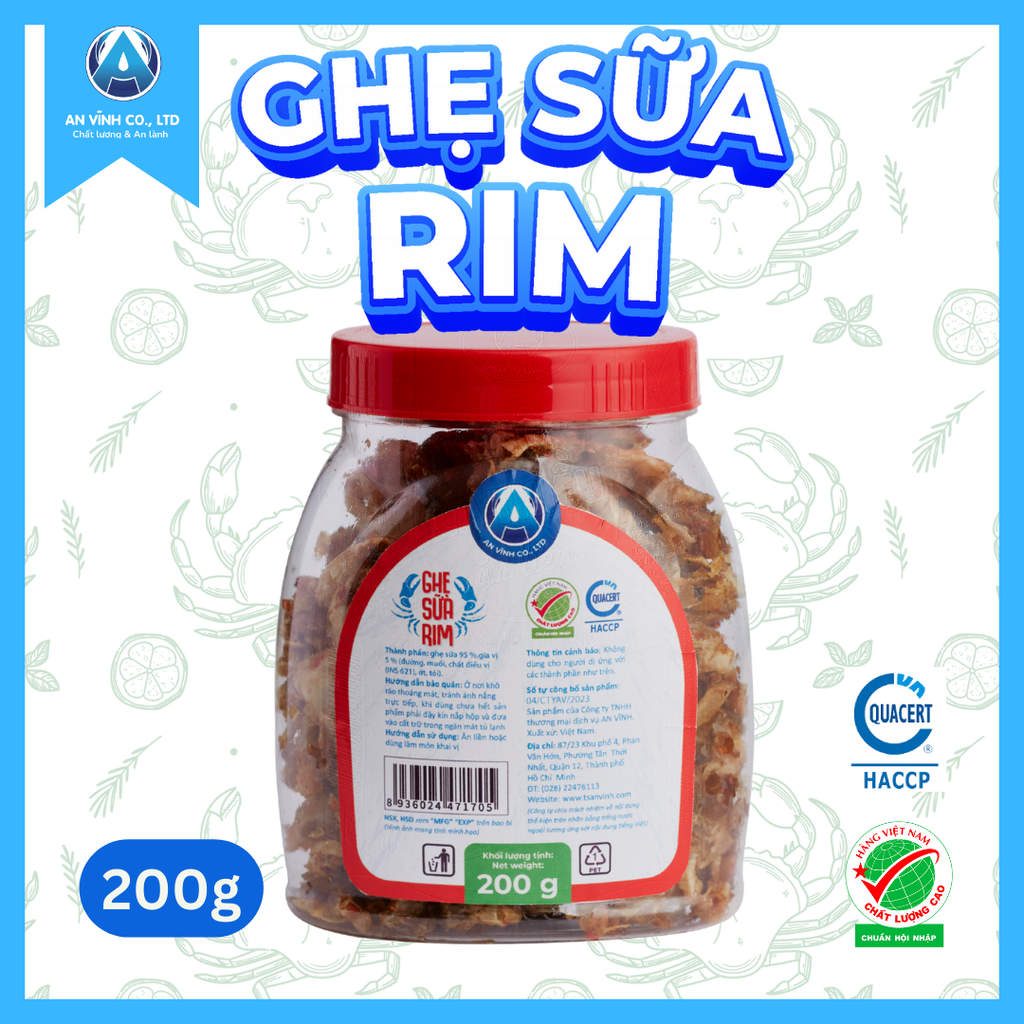 GHẸ SỮA RIM ĂN LIỀN 200 g