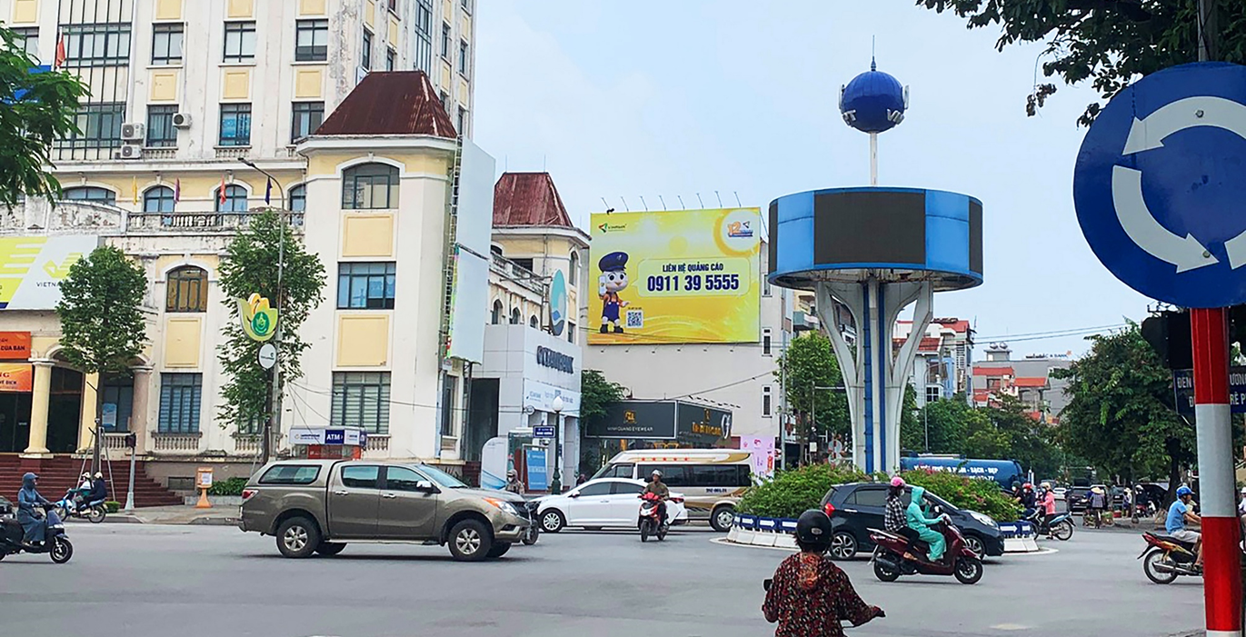  Pano Ngã 4 Hùng Vương - Lê Lợi (Bưu Điện Bắc Giang-263 Lê Lợi, P.Hoàng Văn Thụ), Bắc Giang 