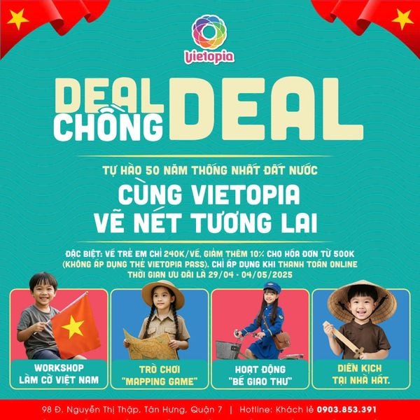  VÉ LỄ 30/4 (ÁP DỤNG 30/4 - 4/5) 