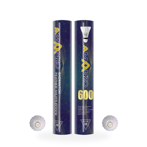 Hộp 12 Quả Cầu Lông Tự Nhiên AMAZO 600