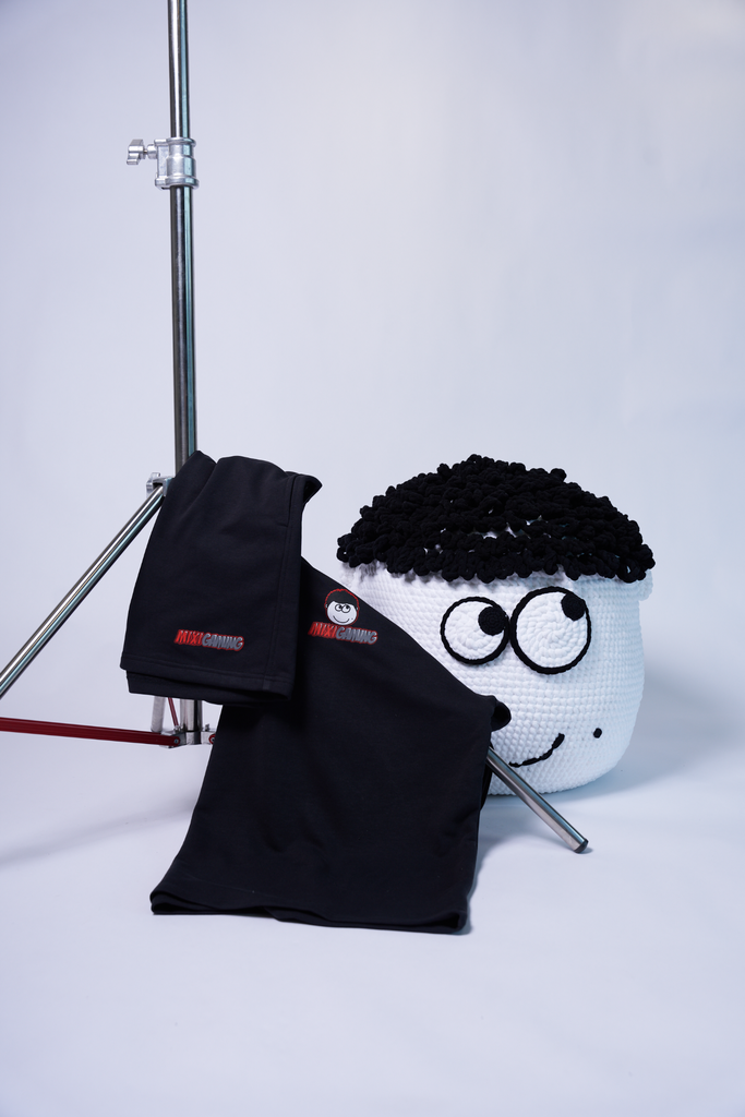 Bộ quần áo Mixi nỉ da cá 02 (logo đỏ)