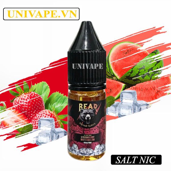  Bear Juice Dâu Dưa Hấu 10ml Salt Nic 