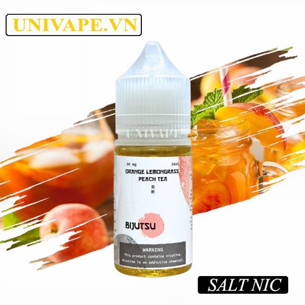 Bijutsu Juice Trà Đào Cam Sả Salt Nic