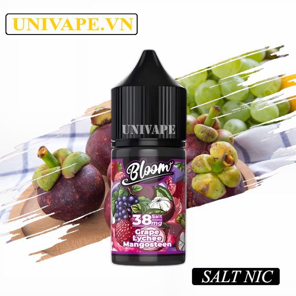  Bloom Juice Nho Vải Măng Cụt Salt Nic 