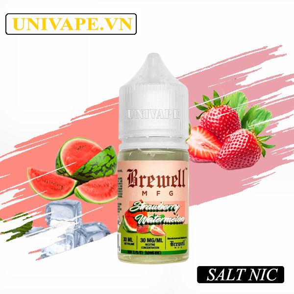  Brewell Vapor Dâu Dưa Hấu Salt Nic 