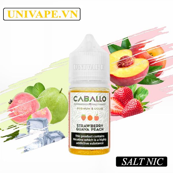  Caballo Juice Dâu Ổi Đào Salt Nic 
