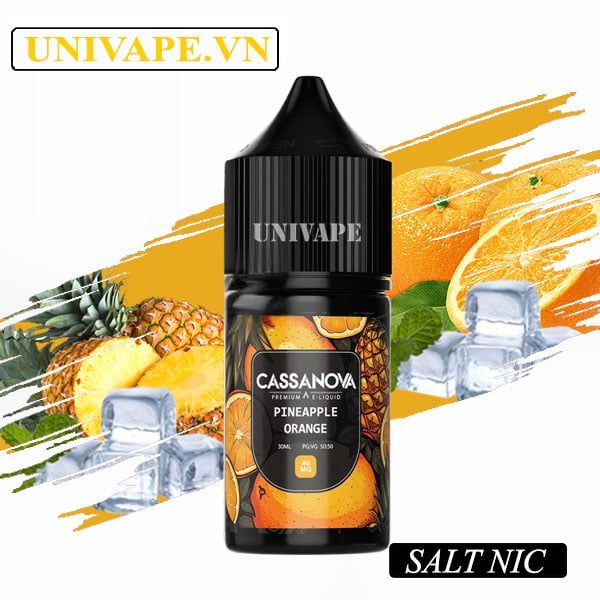  Cassanova Prenium Juice Cam Dứa Salt Nic 