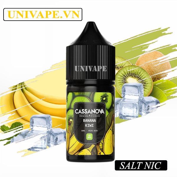  Cassanova Prenium Juice Chuối Kiwi Salt Nic 