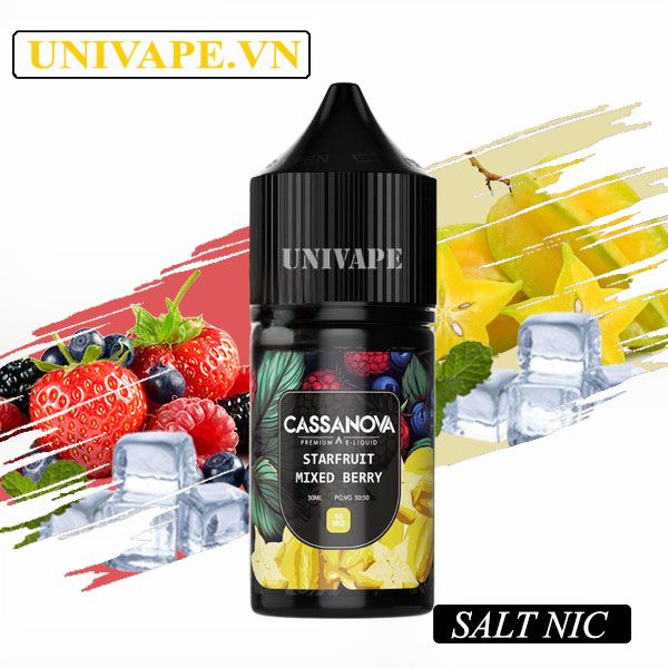  Cassanova Prenium Juice Khế Berry Salt Nic 