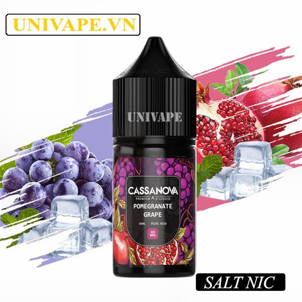  Cassanova Prenium Juice Lựu Nho Salt Nic 
