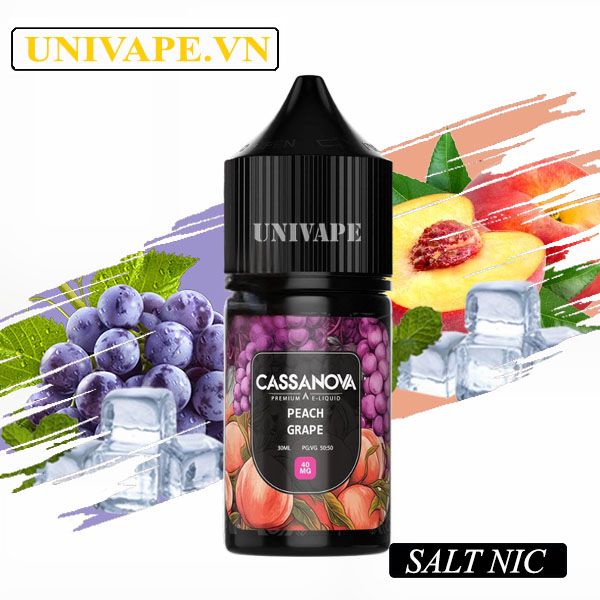  Cassanova Prenium Juice Nho Đào Salt Nic 