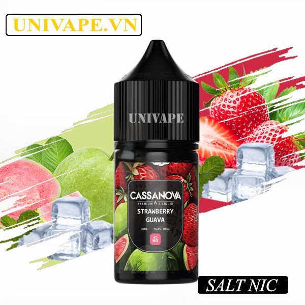  Cassanova Prenium Juice Ổi Dâu Tây Salt Nic 