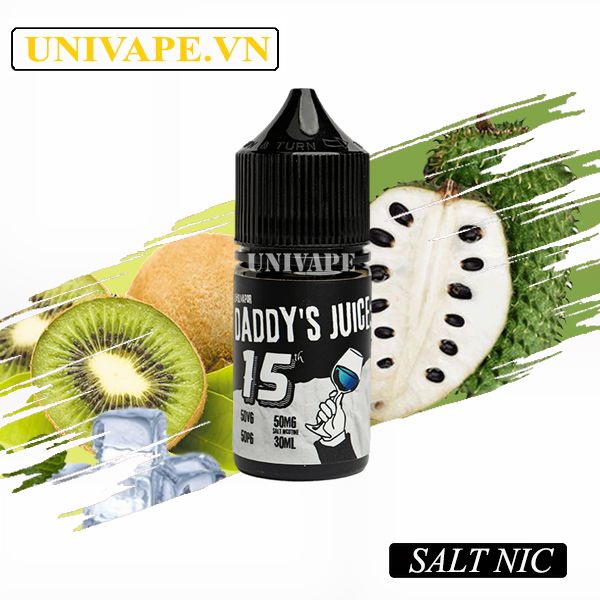  Daddy's Juice No15 Mãng Cầu Kiwi Salt Nic 