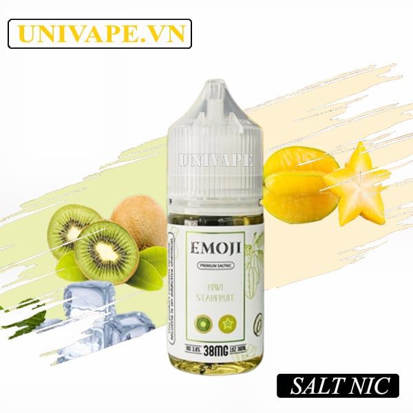  Emoji Juice Kiwi Khế Salt Nic 