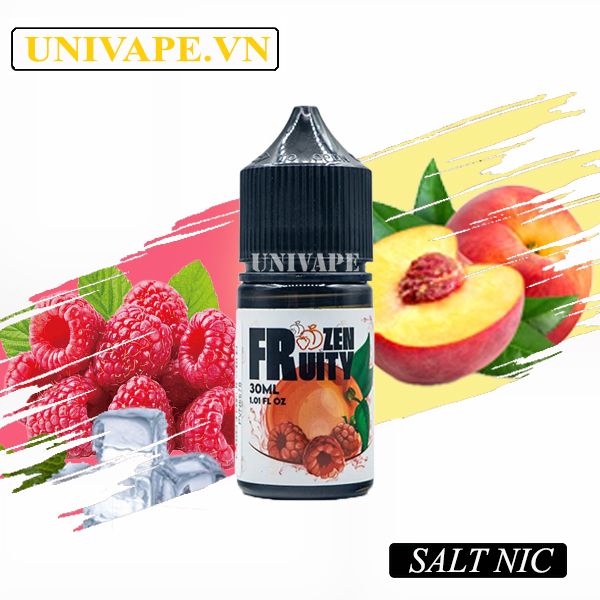  Frozen Fruity Juice Đào Mâm Xôi Salt Nic 