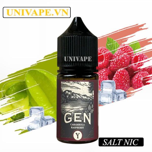  Gen Juice Y Khế Mâm Xôi Salt Nic 