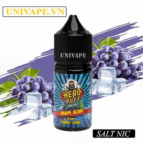  Hero Puff Juice Nho Lạnh Salt Nic 