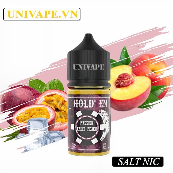  HOLD' EM Juice Đào Chanh Leo Salt Nic 