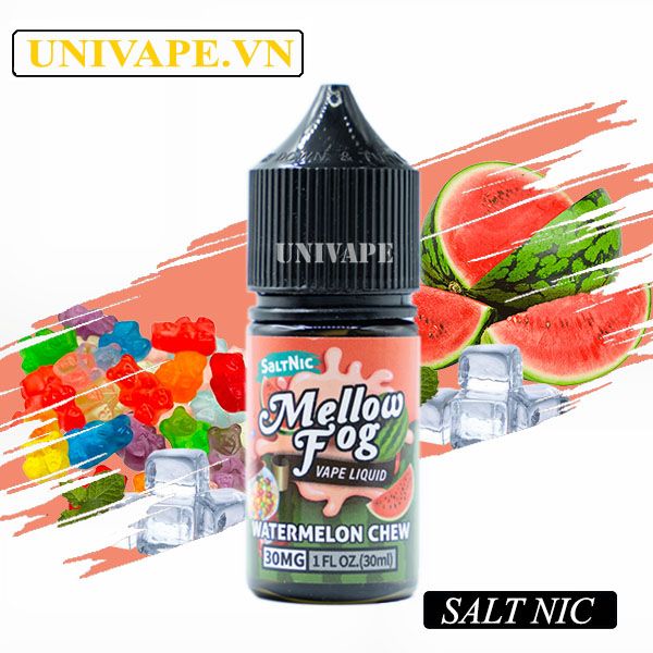  Mellow Fog Juice Kẹo Cao Su Dưa Hấu Salt Nic 
