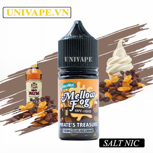  Mellow Fog Juice Rượu Rum Nho Khô Kem Salt Nic 