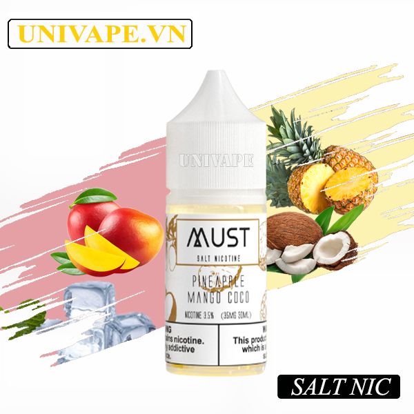  Must Juice Dứa Xoài Đào Salt Nic 
