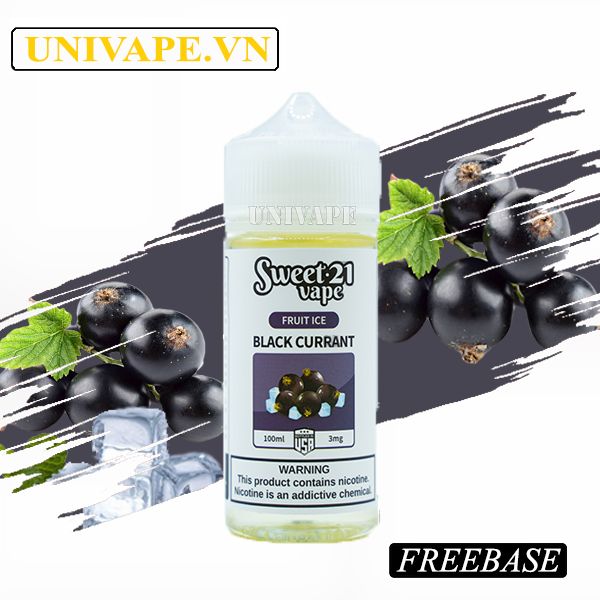 Sweet 21 Juice Lí Chua Đen Lạnh Freebase 