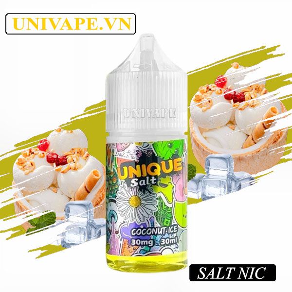  Unique Juice Kem Dừa Lạnh Salt Nic 