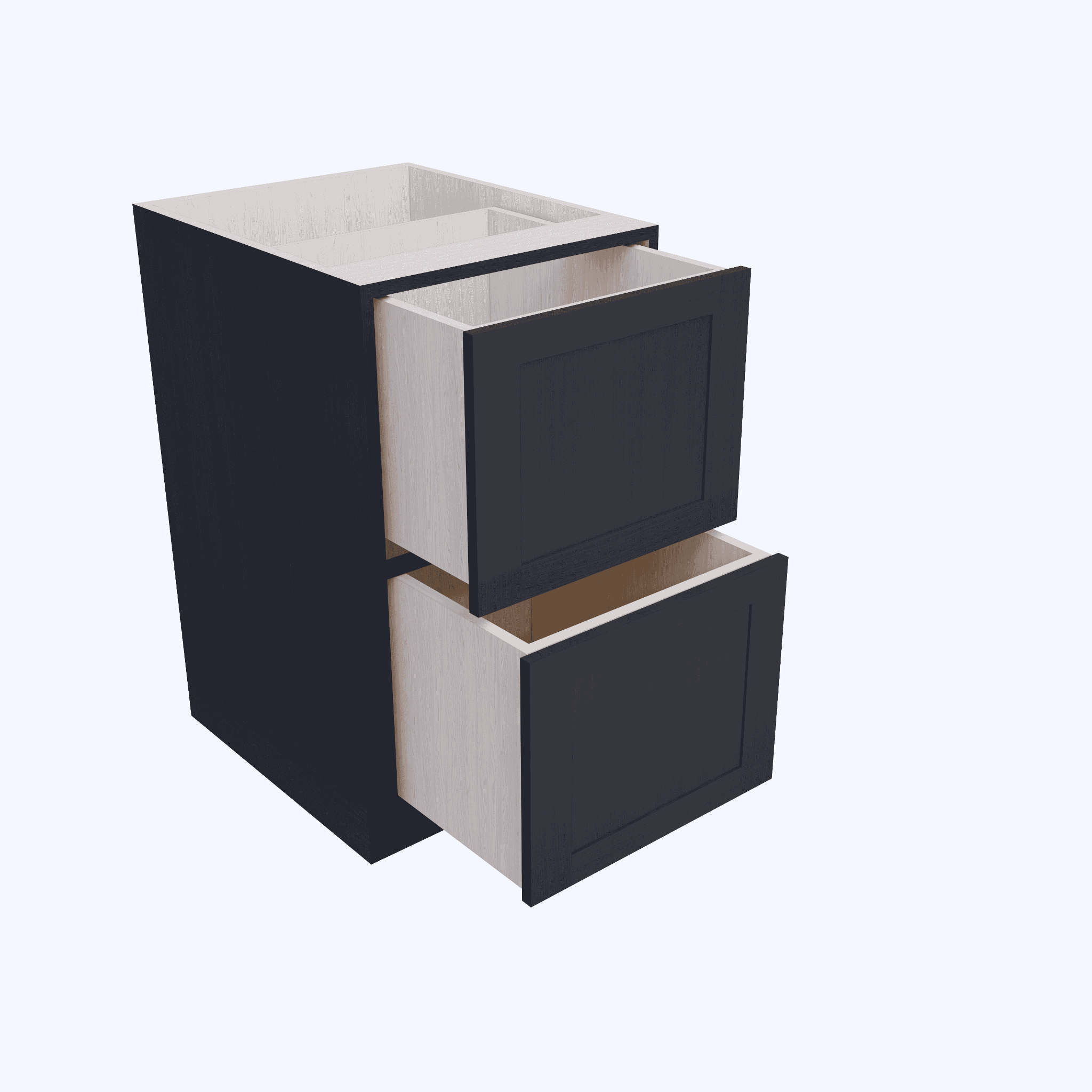 Inset Drawer Base Shaker 2-Drawer Inset Base Cabinet – Easy Cabinet