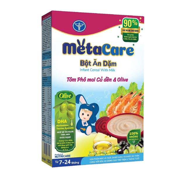  Bột Ăn Dặm Metacare Tôm Phomai Củ Dền 