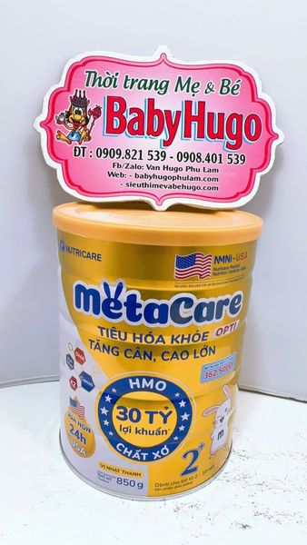  [DATE MỚI] Sữa bột MetaCare Opti 2+ lon 850g, giúp bé tiêu hóa khỏe, tăng cân, cao lớn 