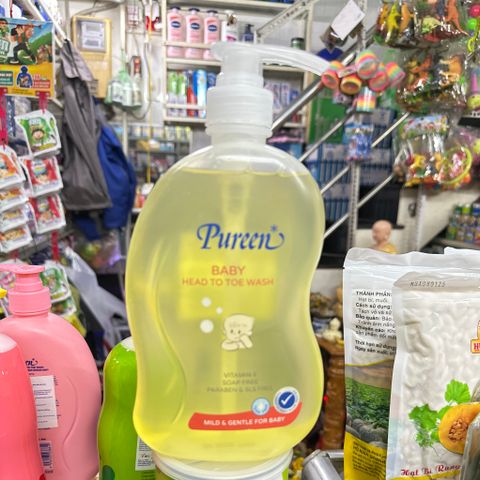  Sữa Tắm Gội Pureen tinh chất sữa chua 750ml 