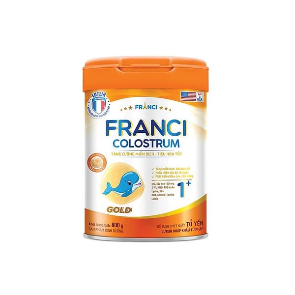  [MẪU MỚI - TĂNG CƯỜNG MIỄN DỊCH] Sữa Bột FRANCI COLUSTRUM 1+ Hộp 800g 