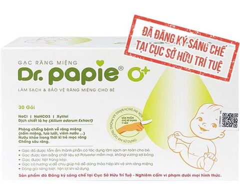  Gạt rơ lưỡi Dr.papie 0+ 