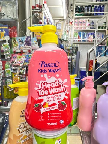  Sữa Tắm Gội Pureen tinh chất sữa chua 750ml 