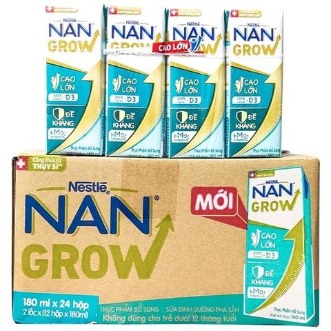  thùng sữa Nan Grow 180/110ml cho bé từ 1tuổi trở lên 