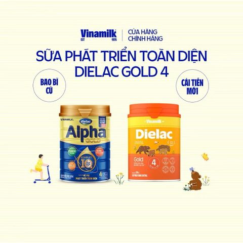  [MẪU MỚI] Sữa bột Dielac Alpha Gold IQ 4 1.5KG 