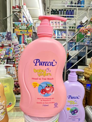  Sữa Tắm Gội Pureen tinh chất sữa chua 750ml 