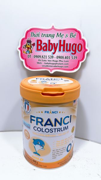  [MẪU MỚI - TĂNG CƯỜNG MIỄN DỊCH] Sữa Bột FRANCI COLUSTRUM 0+ Hộp 800G 